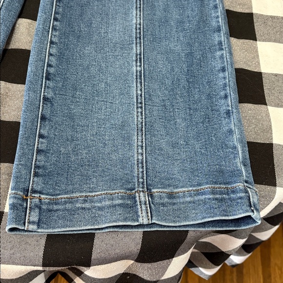 Judy Blue High Waist Double Button Star Front Seam Wide Leg Denim Jeans 14W x 32 - Picture 4 of 15